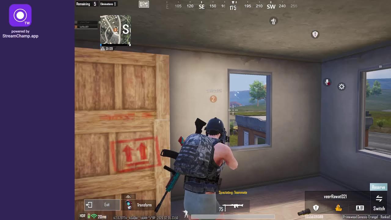 Broadcast powered by StreamChamp