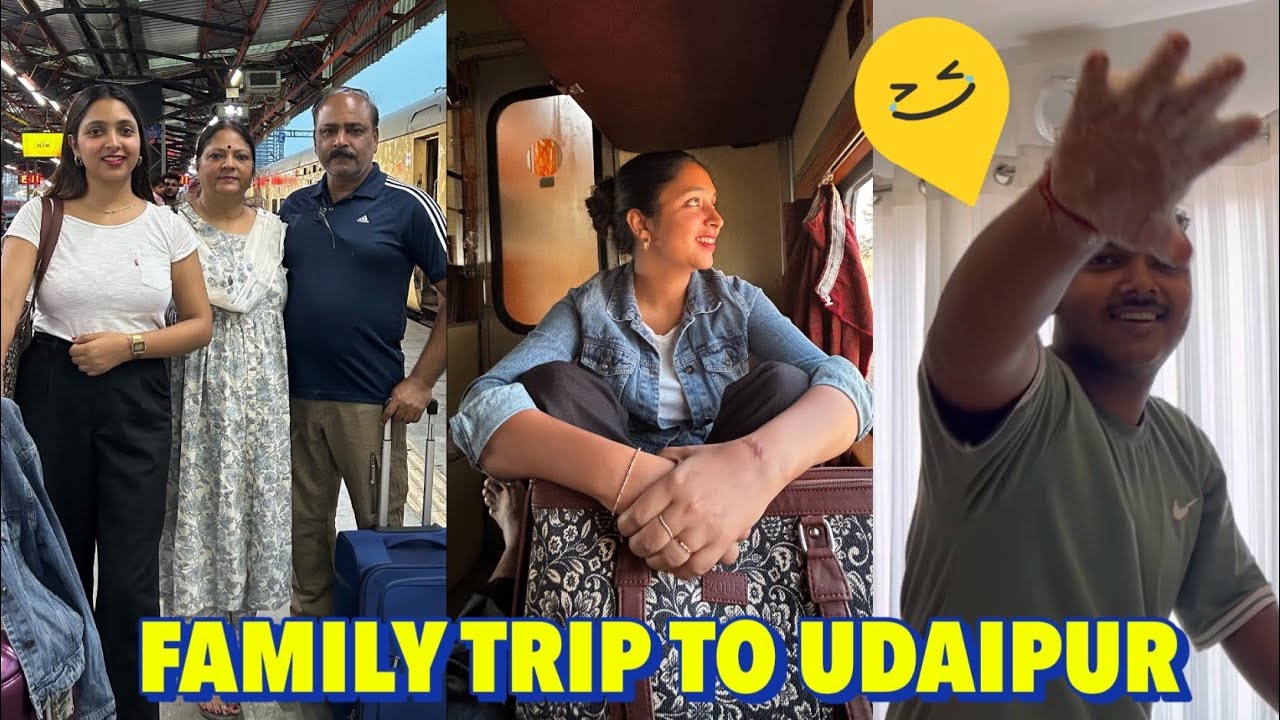 Trip to UDAIPUR finally started🌸Indian Railway Travel🤞🏻ROYAL suite room!BHAI ne mast use kia tub ka🤣