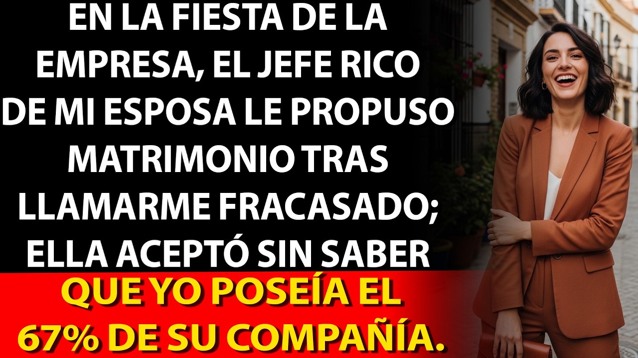 💎 Entré a la fiesta lujosa y vi a su jefe arrodillado: «¿Podrías…?» 😳