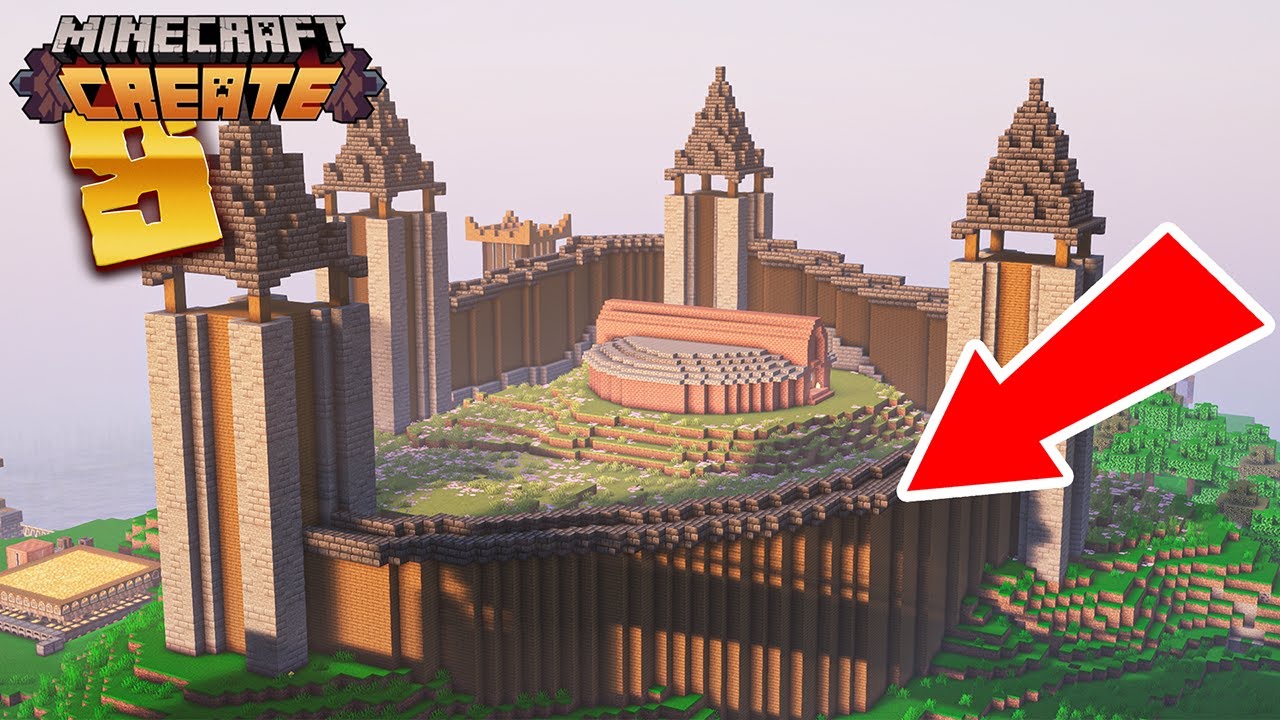 این بیس کل داستان ماینکرفت کریت و عوض کرد | Minecraft create +550 days