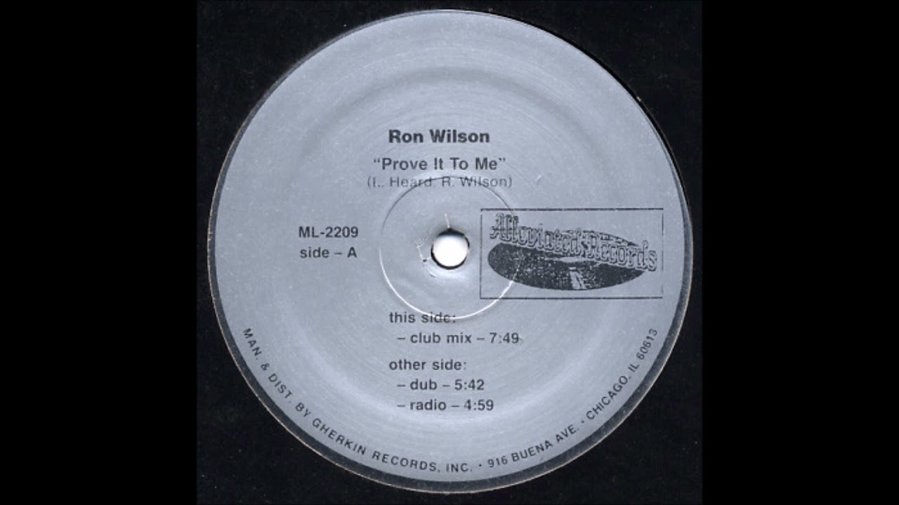 Ron Wilson - Prove It To Me (Radio Mix)
