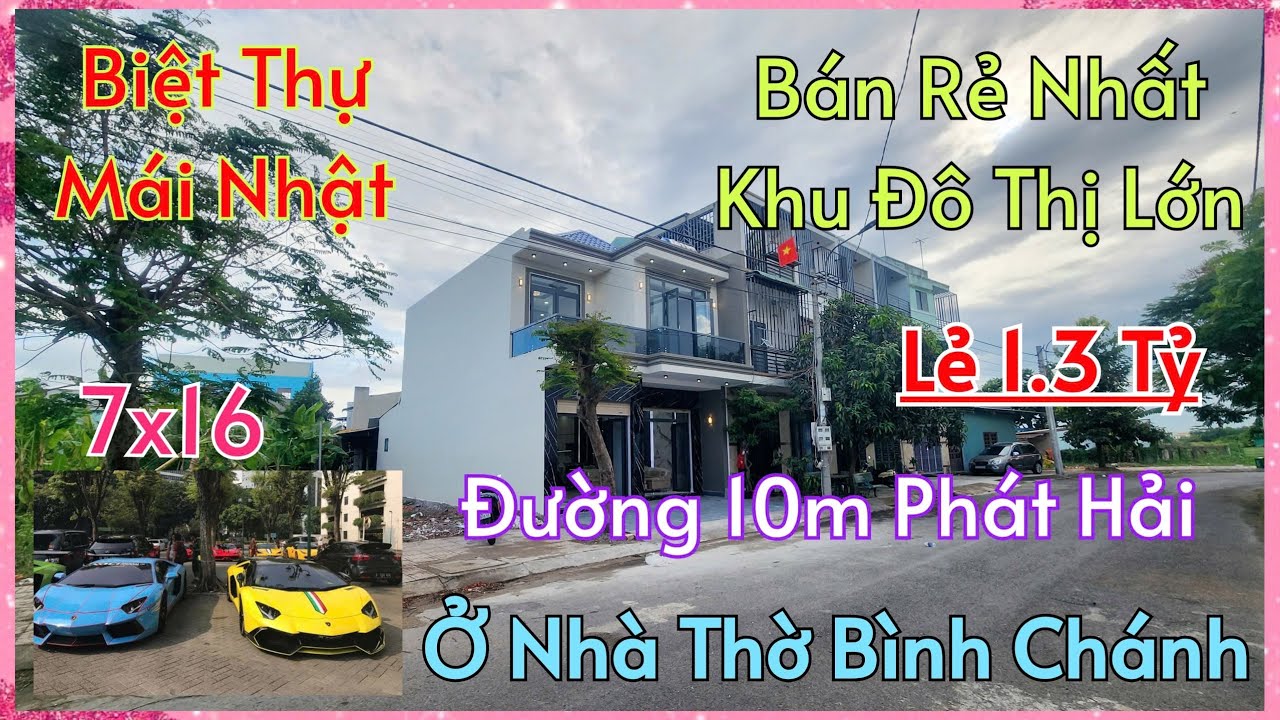 Đầu Năm Quá Kẹt_Bán Rẻ Biệt Thự Lẻ 1,3 Tỷ (7x16) Mặt Tiền 10m Phát Hải Kế Nhà Thờ Chợ BÌNH CHÁNH.