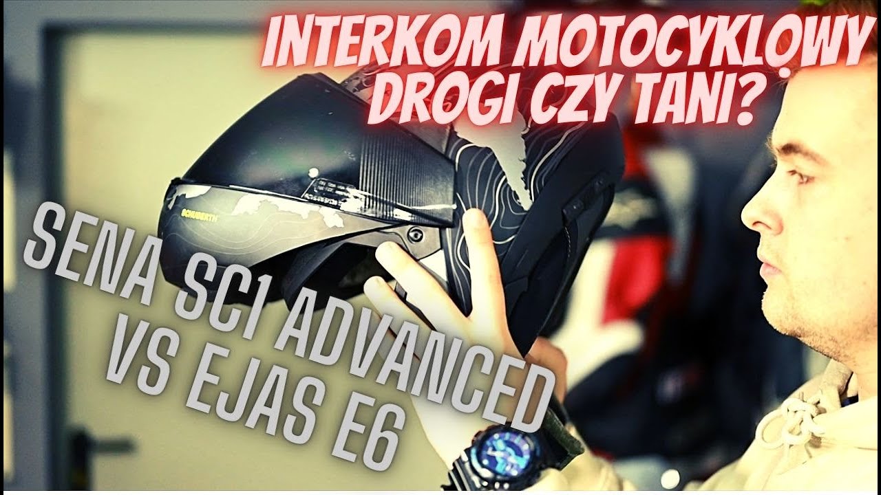 Interkom motocyklowy - tani czy drogi? EJAS E6 vs SENA SC1 Advanced [test, opinia, wady, zalety]