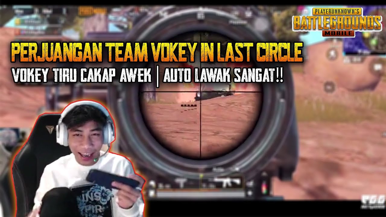 Happy Scrim!! Vokey Tiru Cakap Awek😂😂 Perjuangan Team Vokey in Last Circle | 3 Fingers No Gyro PUBG