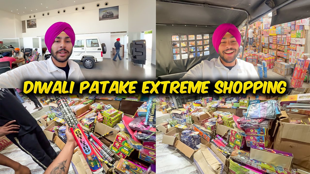 DIWALI PATAKE SHOPPING LATEST CHEAP PRICE AMRITSAR😍 - 888 SHOT 2400₹?😱- DIWALI DI TYAARI😱
