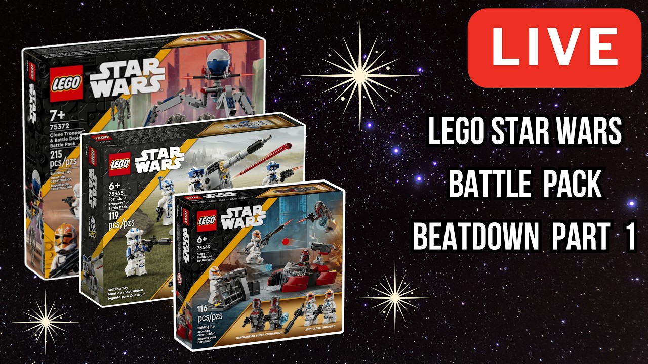 🔴Let's Build the LEGO Star Wars Battle Pack Beatdown Pt1