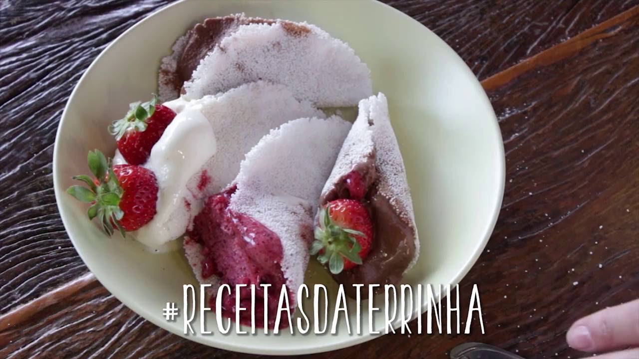Casquinha de tapioca com sorvete