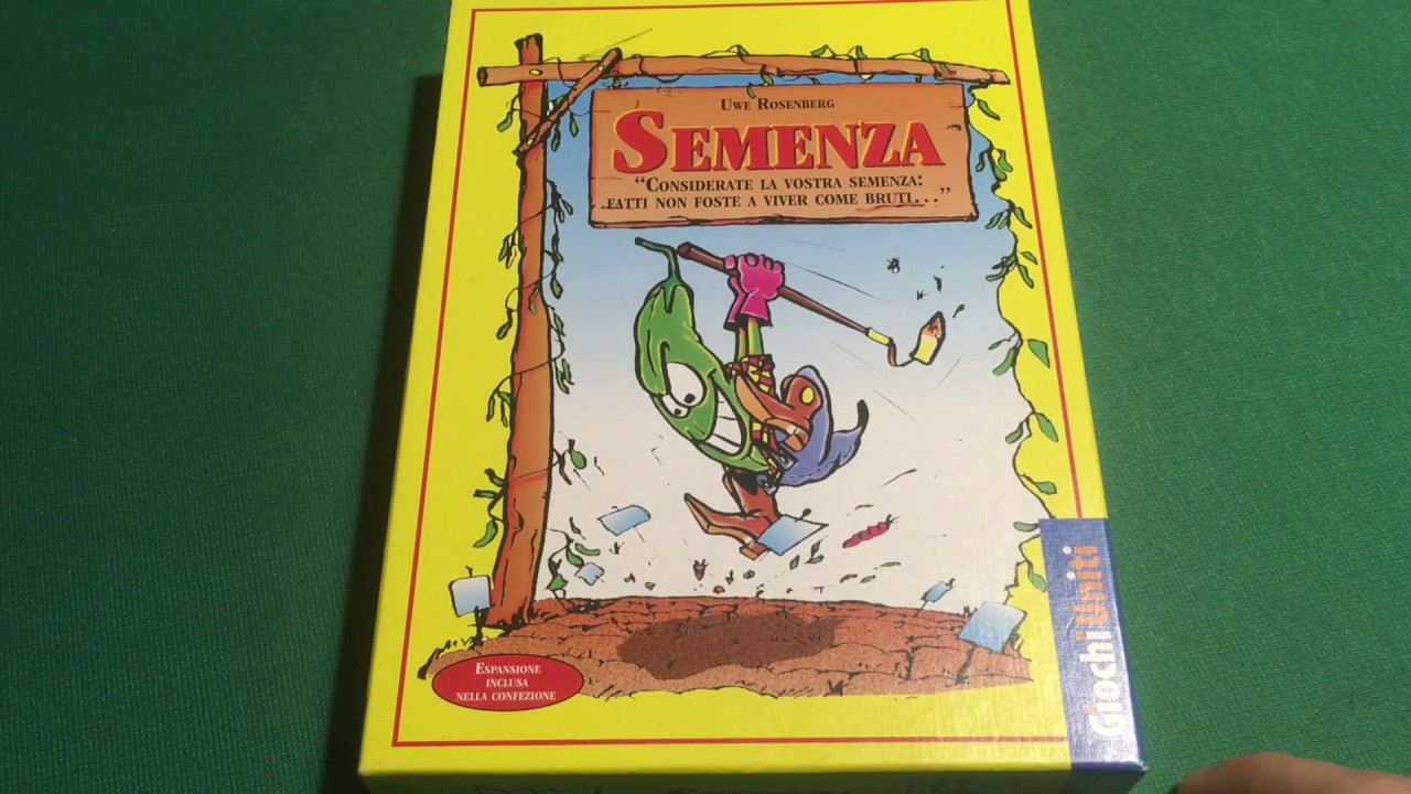 Come giocare a Semenza guida tutorial al partygames di Uwe Rosemberg gioco di carte Bohnanza ita