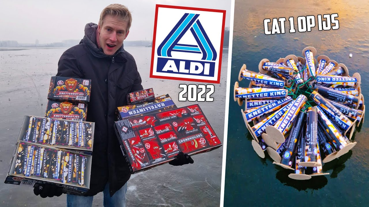 VUURWERK ALDI AFSTEKEN OP IJS