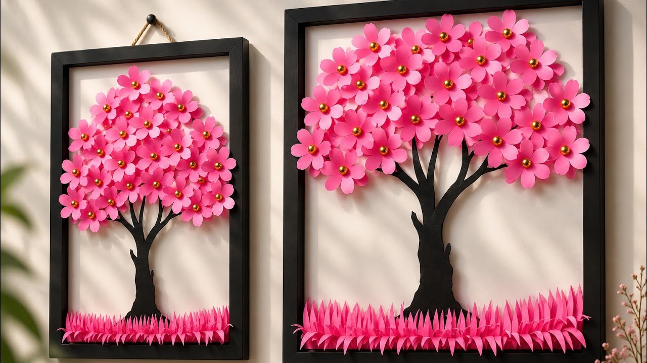 Home decor ideas | Wall hanging craft | Paper wall decoration | Paper wall mate | Paper craft easy