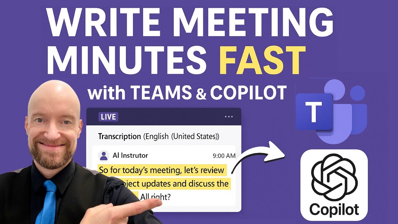 Write Meeting Minutes FAST in Teams with Copilot (5 Minute Tutorial)