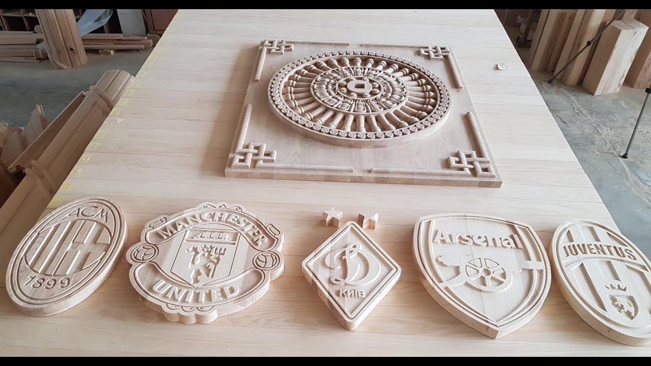 Logos of football clubs with CNC. Логотипы футбольных клубов на ЧПУ