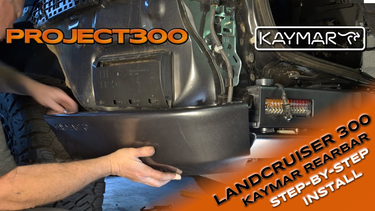 LandCruiser 300 - Install of a Kaymar rear bar and wheel carriers step-by-step - Project 300