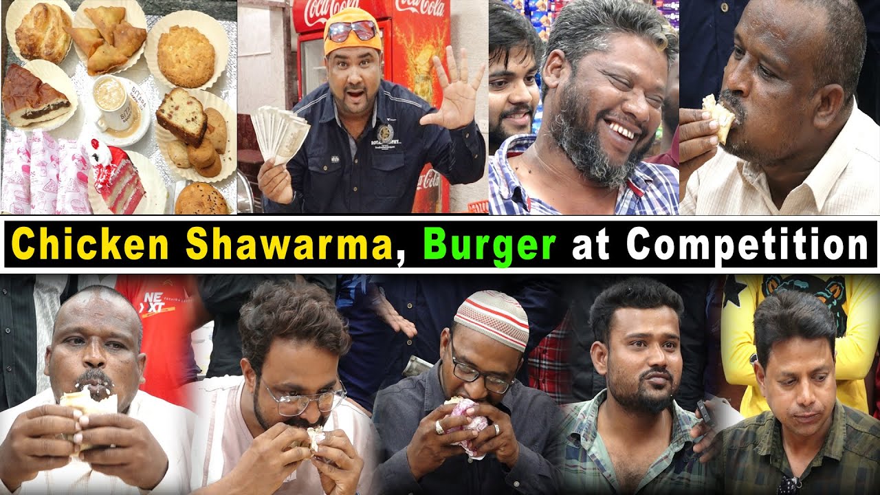 Chicken Shawarma, Burger, Competition WInner Prize Rs.5000/- at Sitara Bakers & Tea | Ali Khan Chotu