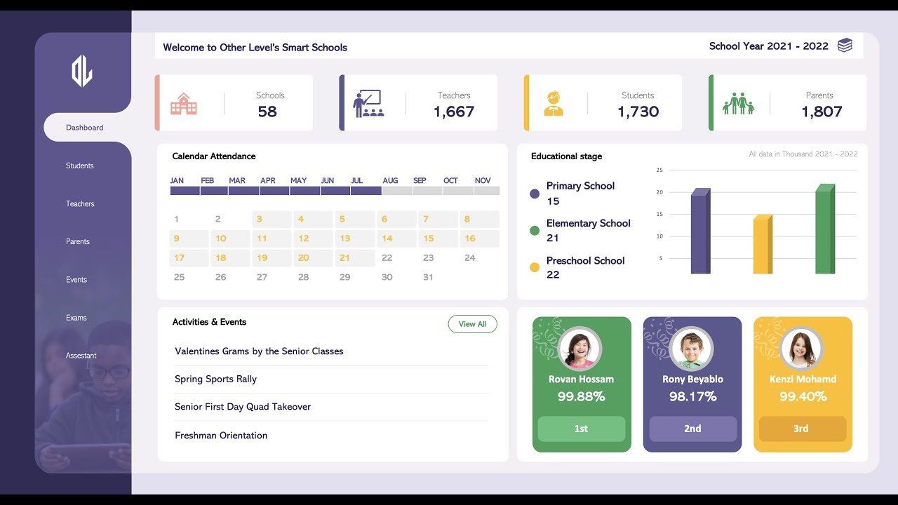 Excel Dashboard for Schools with Changing Student Images | Dynamic Photos | Video Tutorial #1