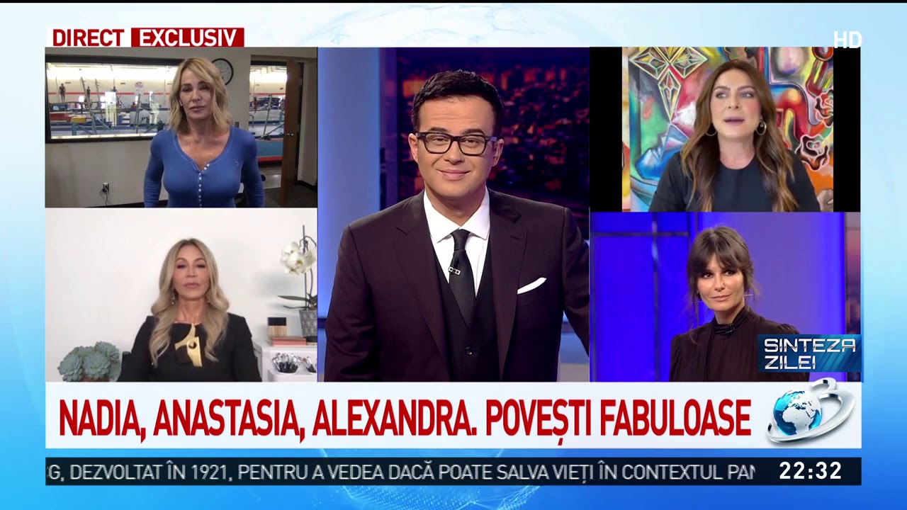 Nadia Comăneci, Anastasia Soare și Alexandra Nechita, interviu spectaculos la Sinteza Zilei. Cum s