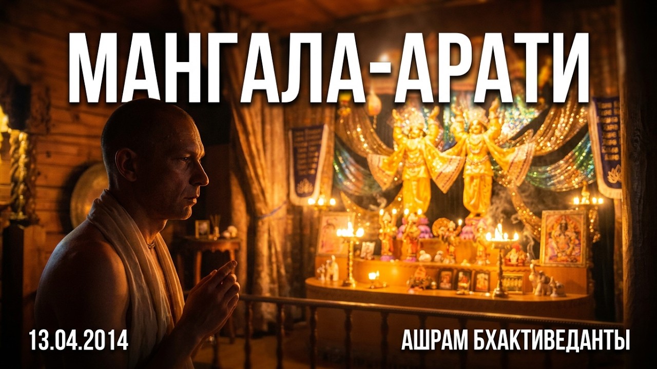 Мангала-Арати - Ашрам Бхактиведанты, 13.04.2014