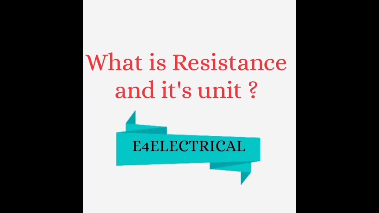 What is Resistance and it's unit?#shorts #electrical #explore #resistance #unit #short #viral