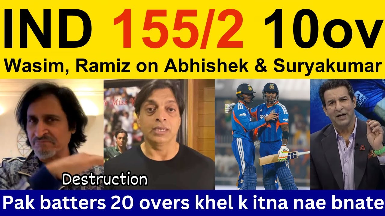 Shoaib Akhtar Shocked on ABHISHEK Sharma batting today IND vs NZ | Ramiz Speaks, PAK Media reaction