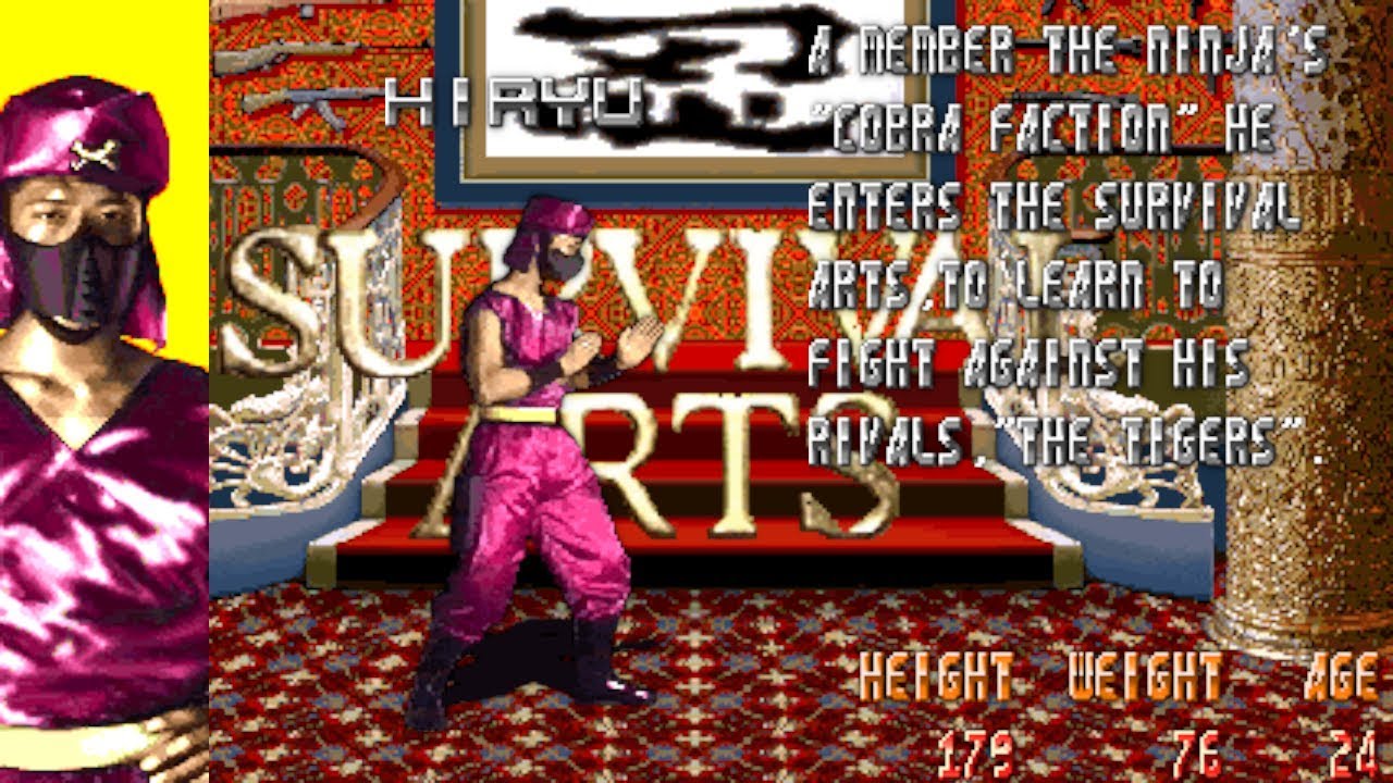 Survival Arts - Hiryu (Arcade) サバイバルアーツヒリュウ