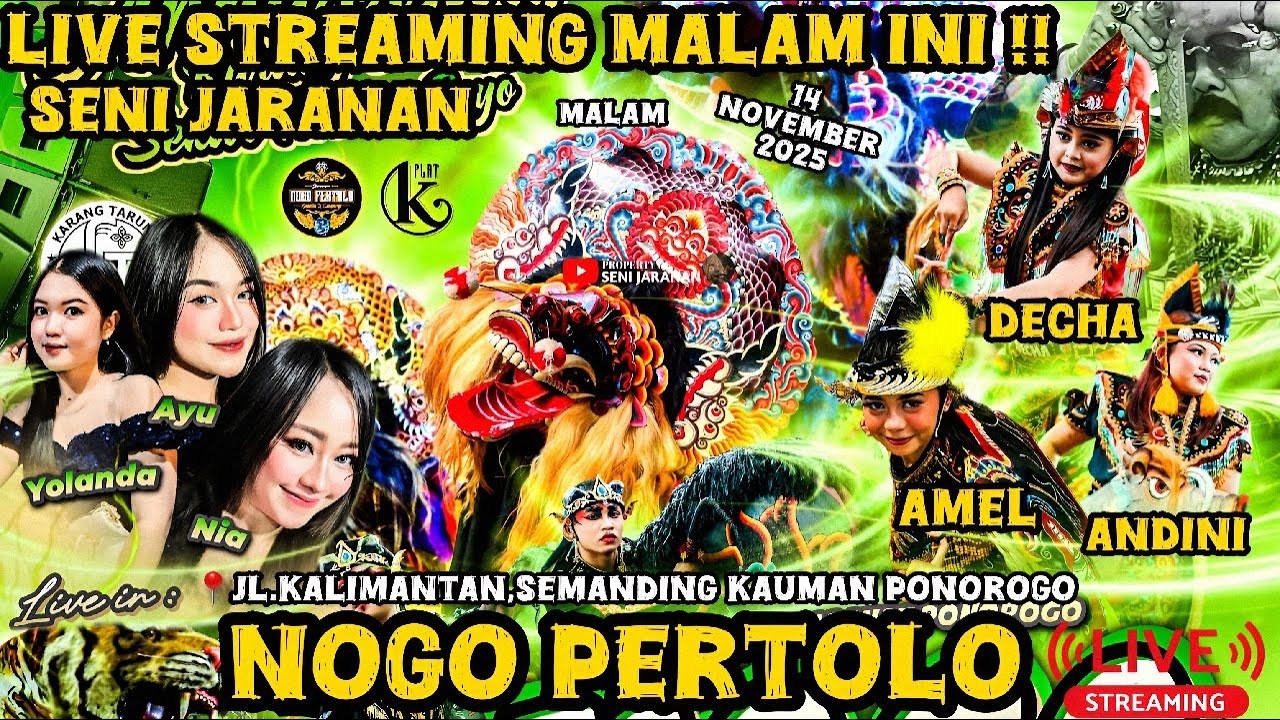 🔴 LIVE MALAM INI JARANAN NOGO PERTOLO DI SEMANDING KAUMAN PONOROGO
