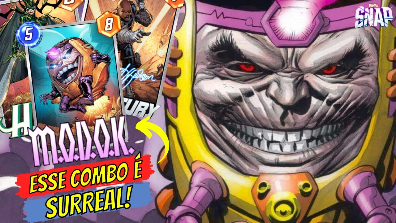 O COMBO SUPREMO COM O MODOK | DECK HELA FURY MARVEL SNAP É INSANO!