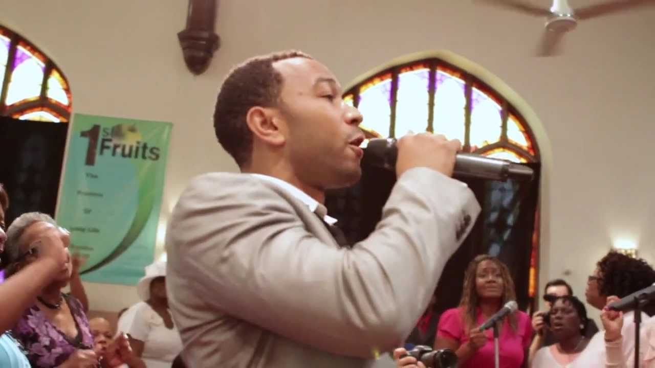 John Legend surprises Baptist Church in West Philly (