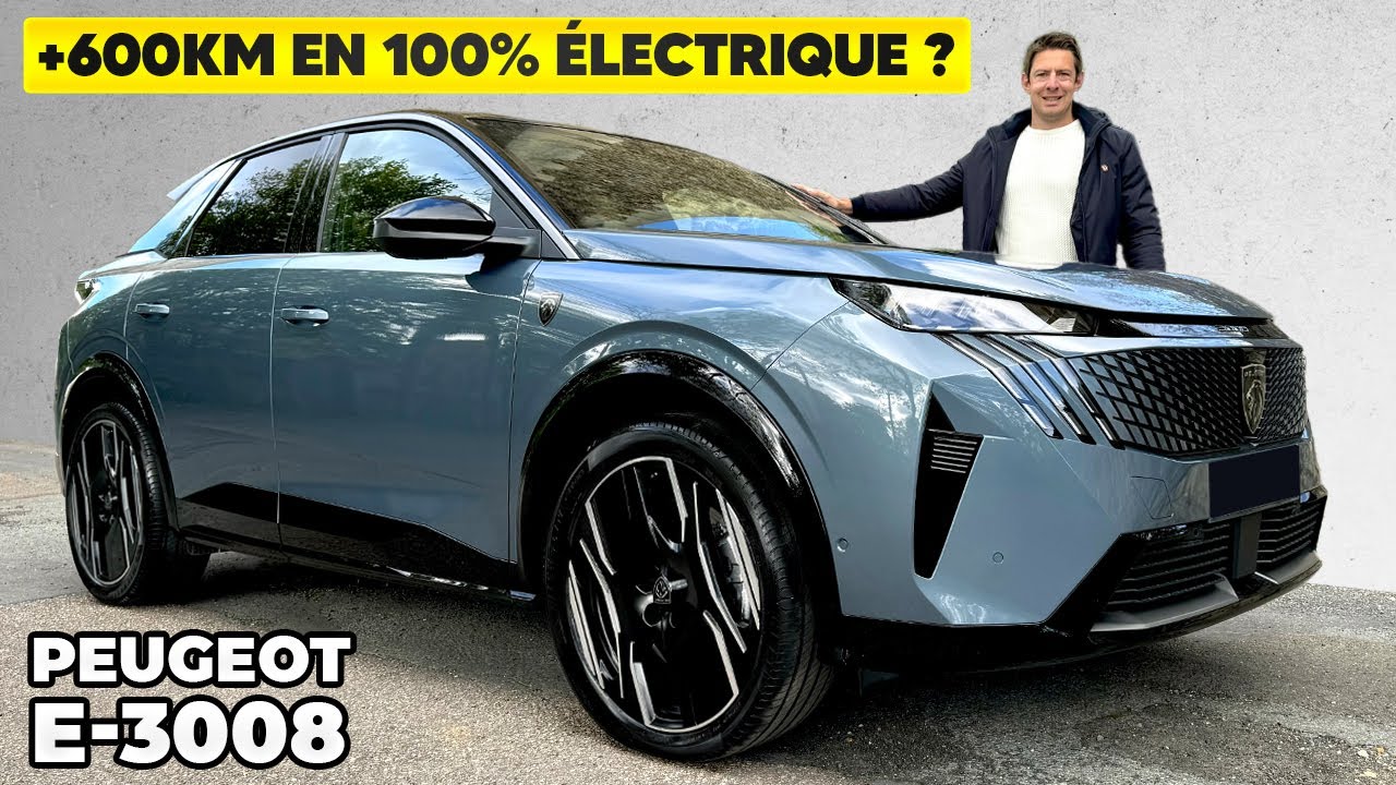 Essai Peugeot e-3008 2024 – + de 600 KM en 100% électrique ?