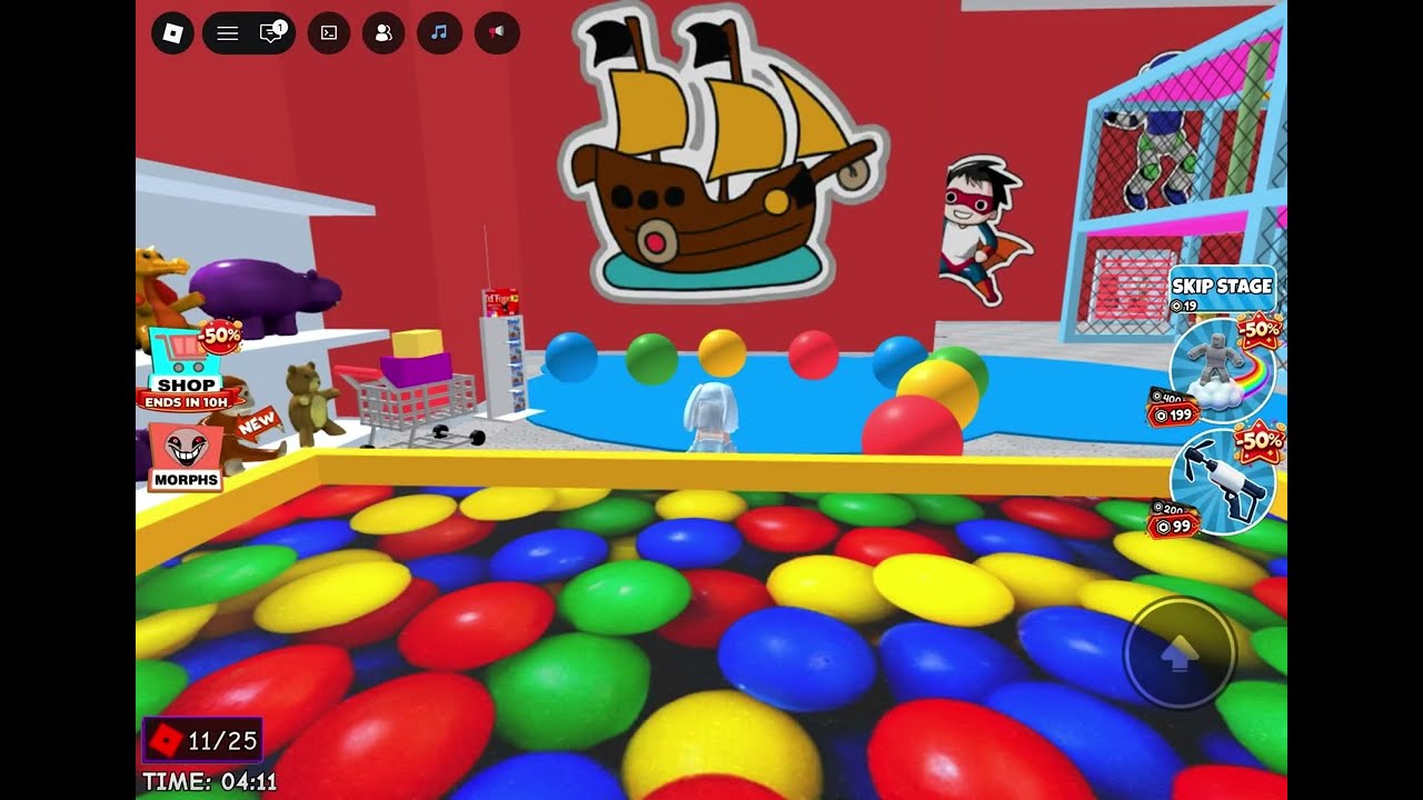 I play mr. Yummys supermarket obby with my niece!