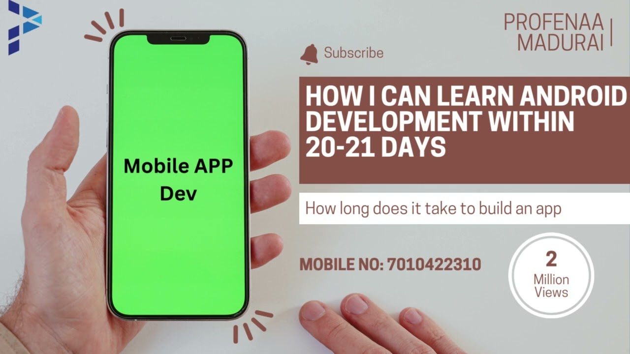 How i can learn android development within    20-21 days ?#mobileappdeveloper