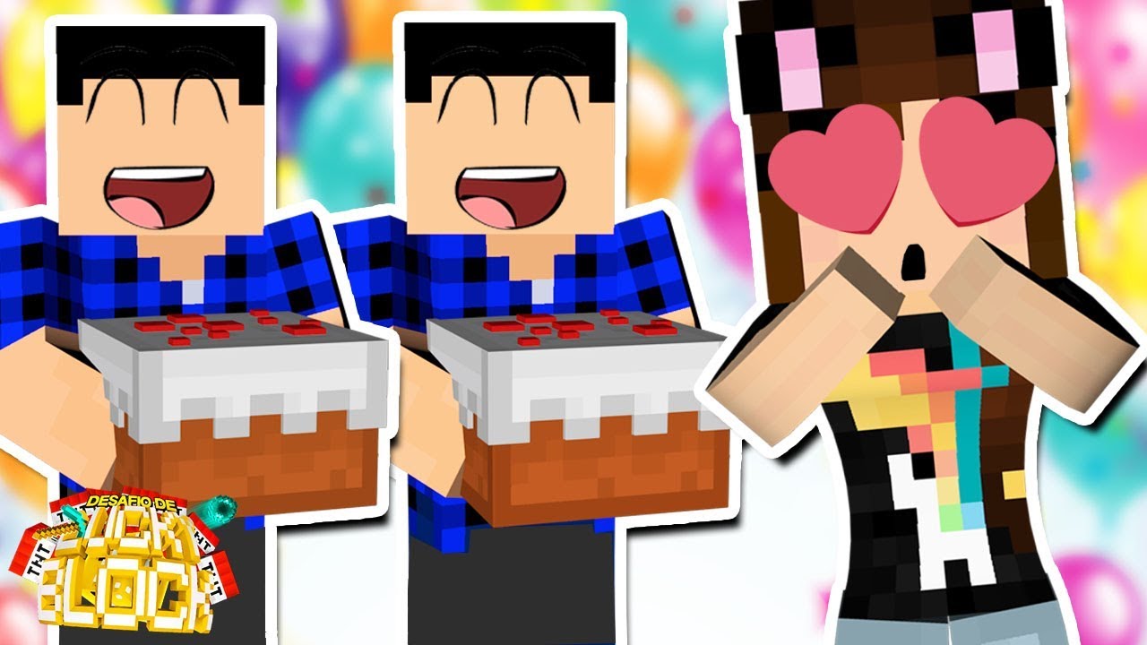 ANIVERSÁRIO DUPLO?! - Minecraft: Desafio de Lucky Block