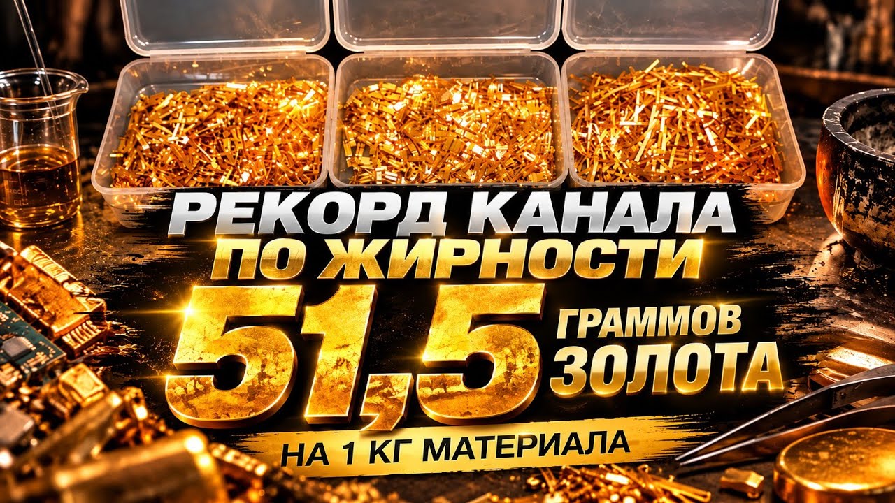 Аффинаж золота - Новый рекорд канала по жирности! #золото #аффинаж #рекомендации