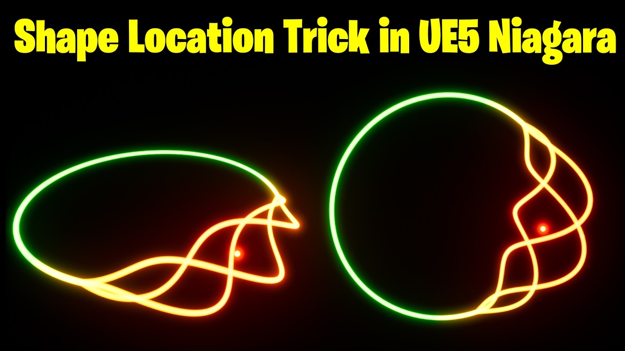 Shape Location Trick in UE5 Niagara Tutorial | Download Files
