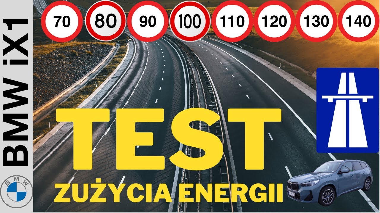 BMW iX1, test zużycia energii na autostradzie przy prędkosciach od 70 km/h do 140 km/h. Zapraszam.