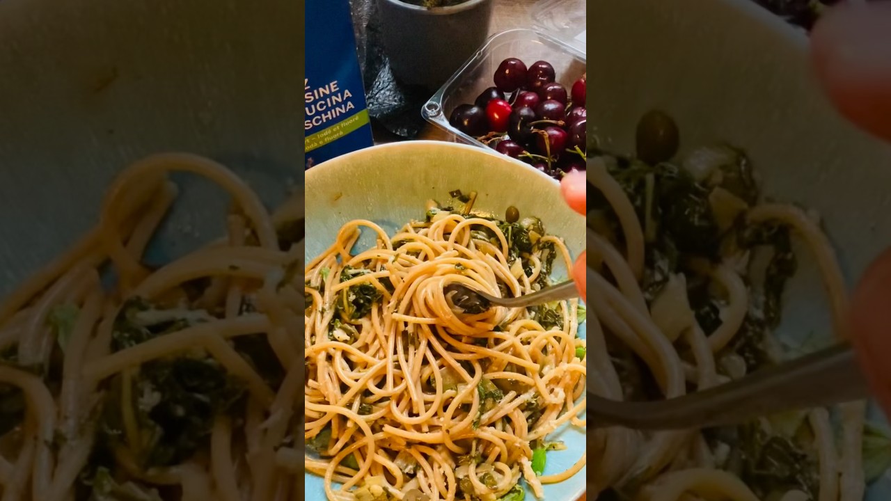 Spaghetti with Swiss Chard