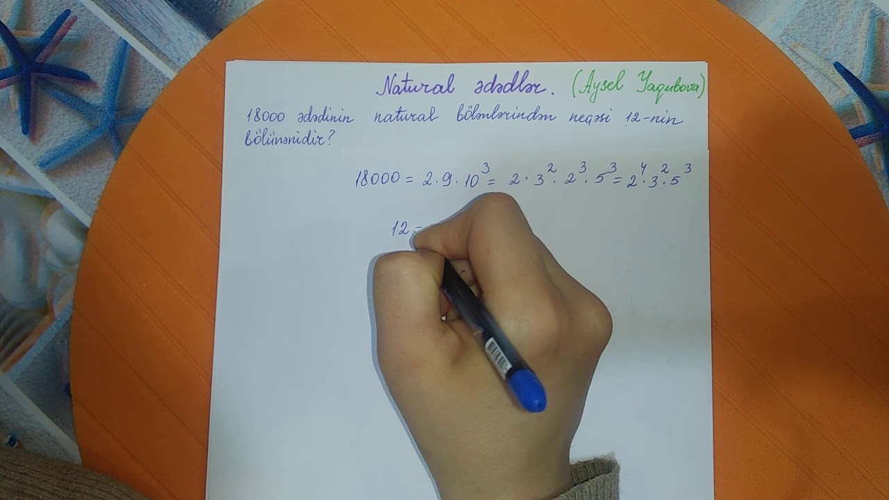 Ədədin bölənlərinin tapılmasına aid misal