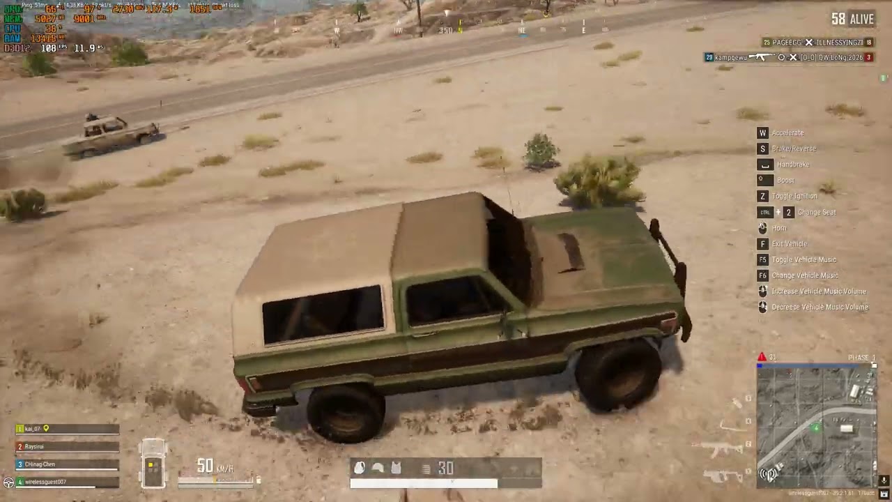 PUBG  game test  with rtx 4060ti