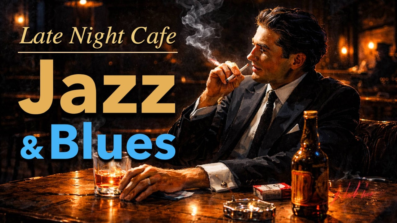 Late Night Cafe Jazz & Blues – Smooth Jazz & Soul R&B for Focus & Relax