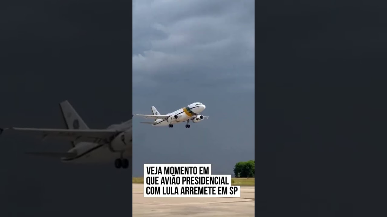 Avi&atilde;o do presidente Lula arremete durante tentativa de pouso em Sorocaba