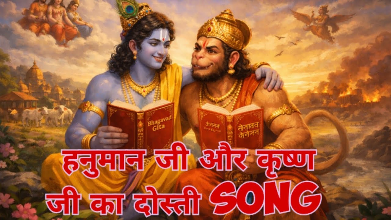 “गीता और चालीसा का मिलन 🙏 | कृष्ण–हनुमान की महान दोस्ती”