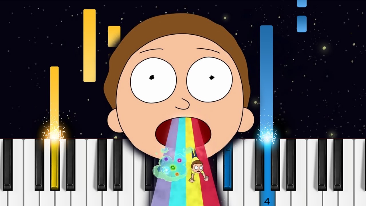 Rick and Morty - Goodbye Moonmen - Piano Tutorial / Piano Cover