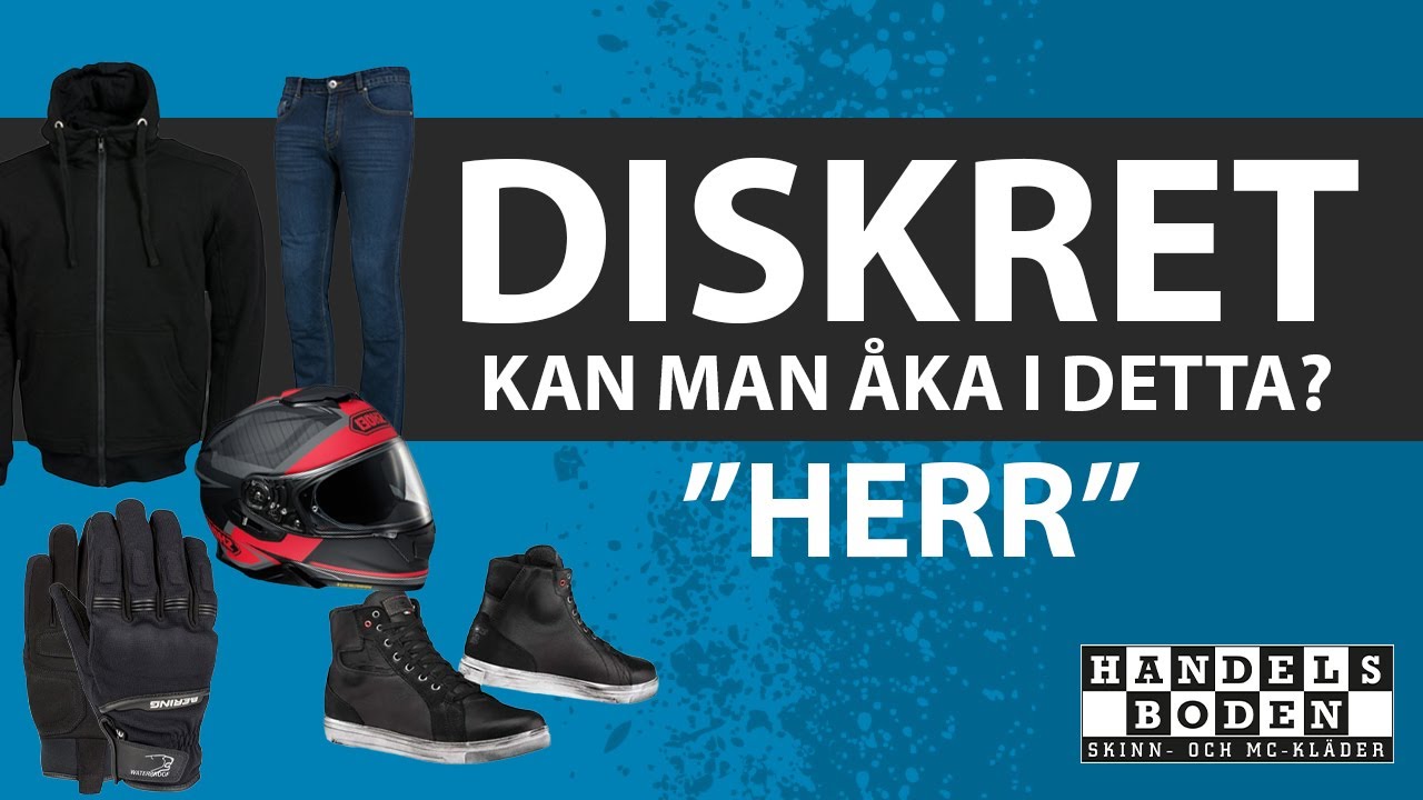 SÄKER när du kör - DISKRET när du går | Diskret MC-outfit (HERR)
