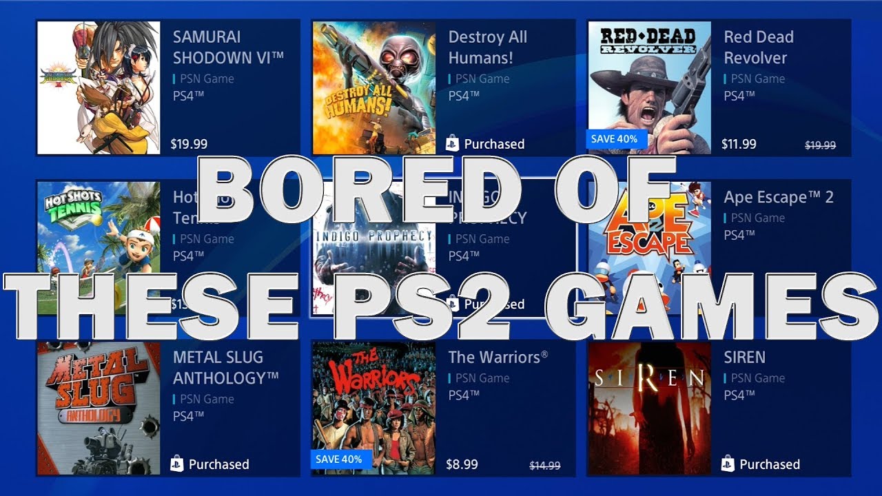 Underwhelmed With PS2 Games On PS4