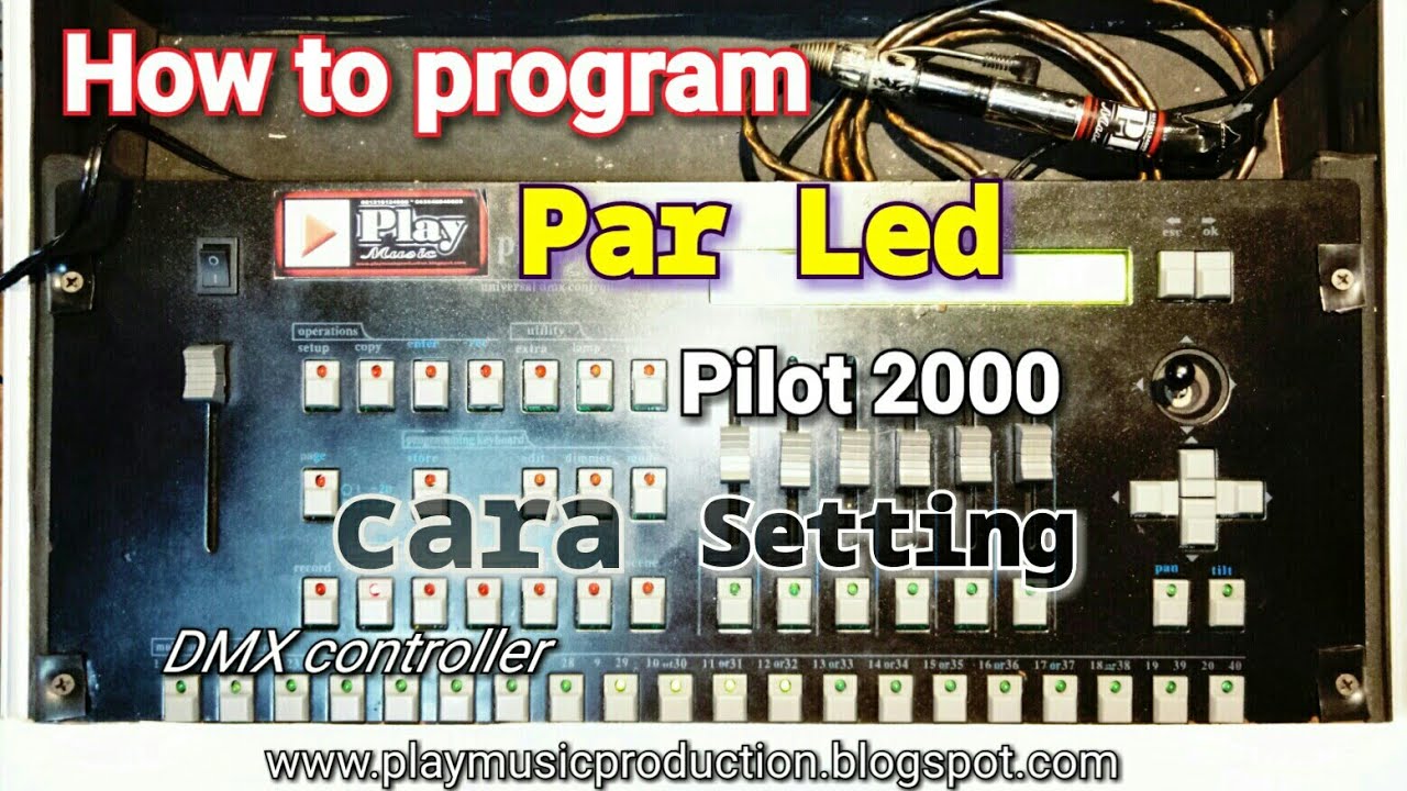 how to Program pilot 2000 dmx setting cara program par led #pilot2000 #parled #caraprogramparled