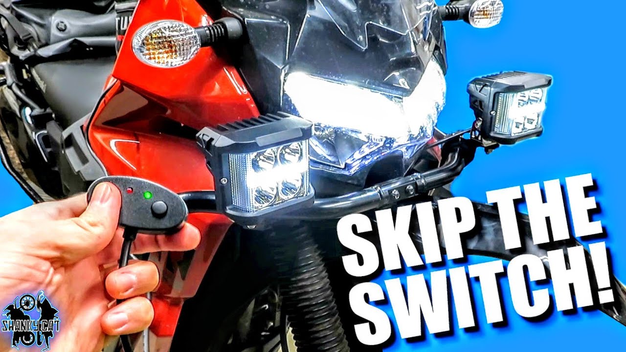 ЛЕГКИЕ ДОПОЛНИТЕЛЬНЫЕ ФАРЫ С АКТИВИРУЕМЫМ ДАЛЬНИМ СВЕТОМ KLR 650! | Тест светодиодных фар Nilight...