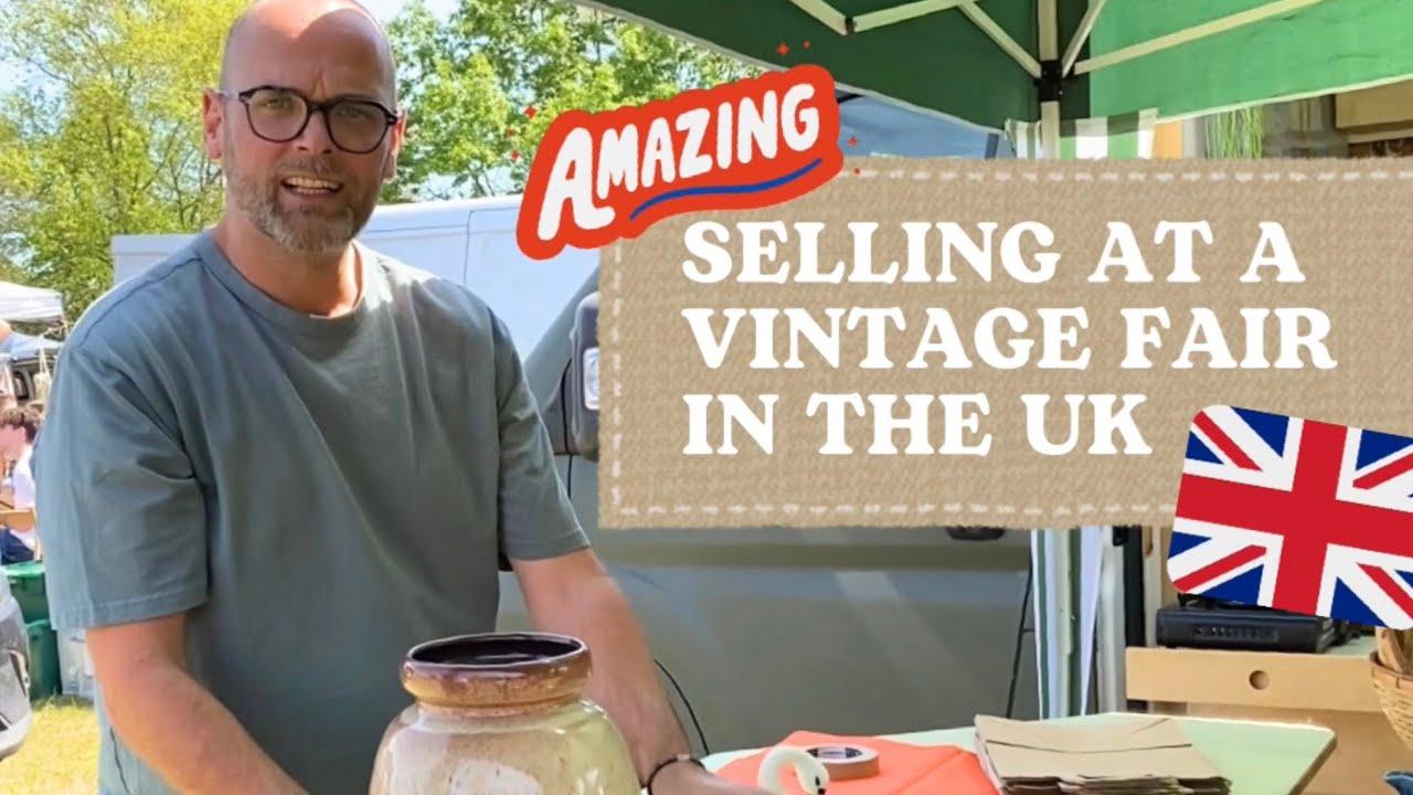 🇬🇧 AMAZING SELLING AT VINTAGE FAIR IN THE UK | Woodbridge, Suffolk #vintagemarket #goodwill #vintage