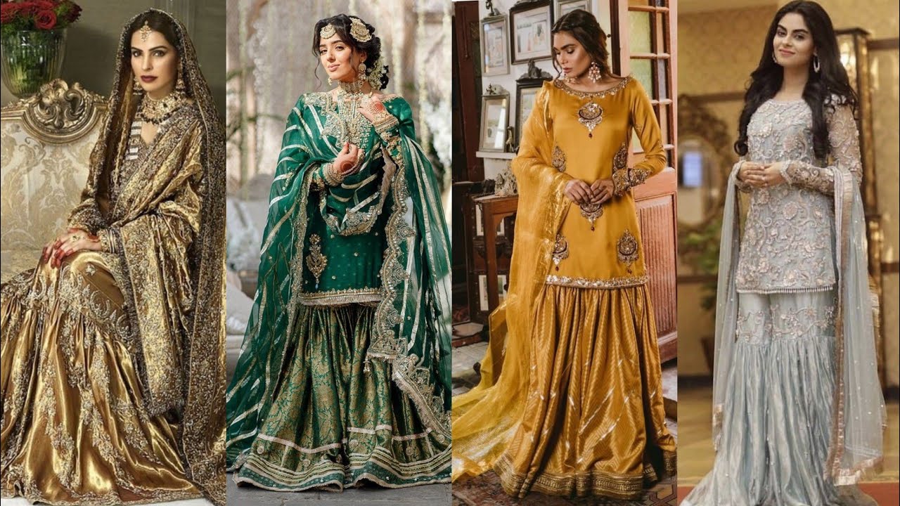 banarsi Circular full flayer round  lehenga& banarasi farshi gharara sharara with Kurti combination