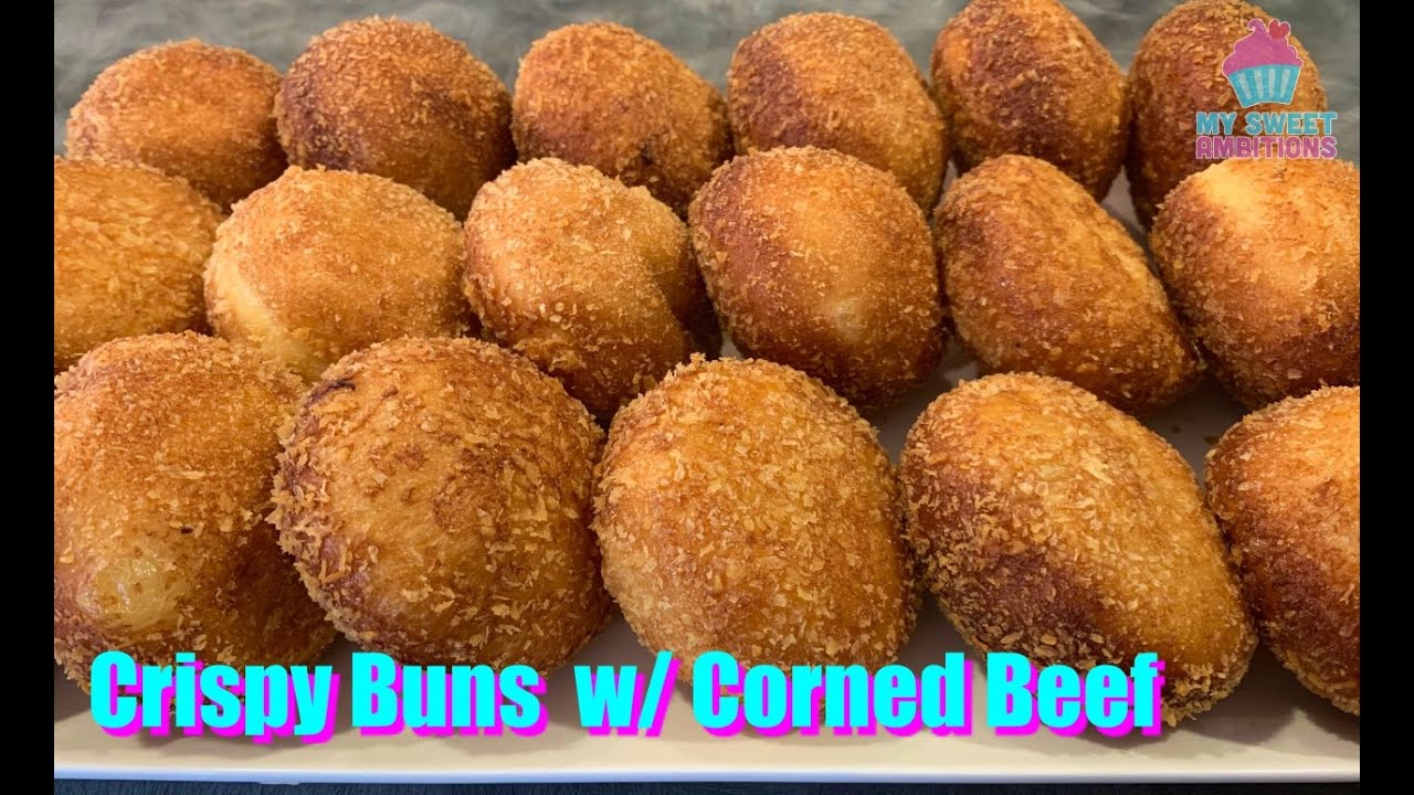 Crispy Buns with Corned Beef Filling -mysweetambitions