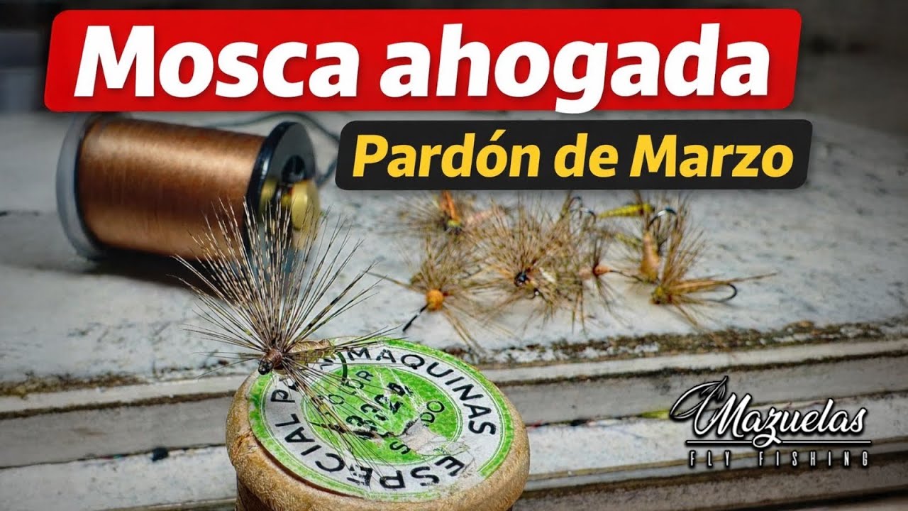 ✅Mosca Ahogada Pardon de Marzo✅Mazuelas Fly Fishing 2026.Fly tying 