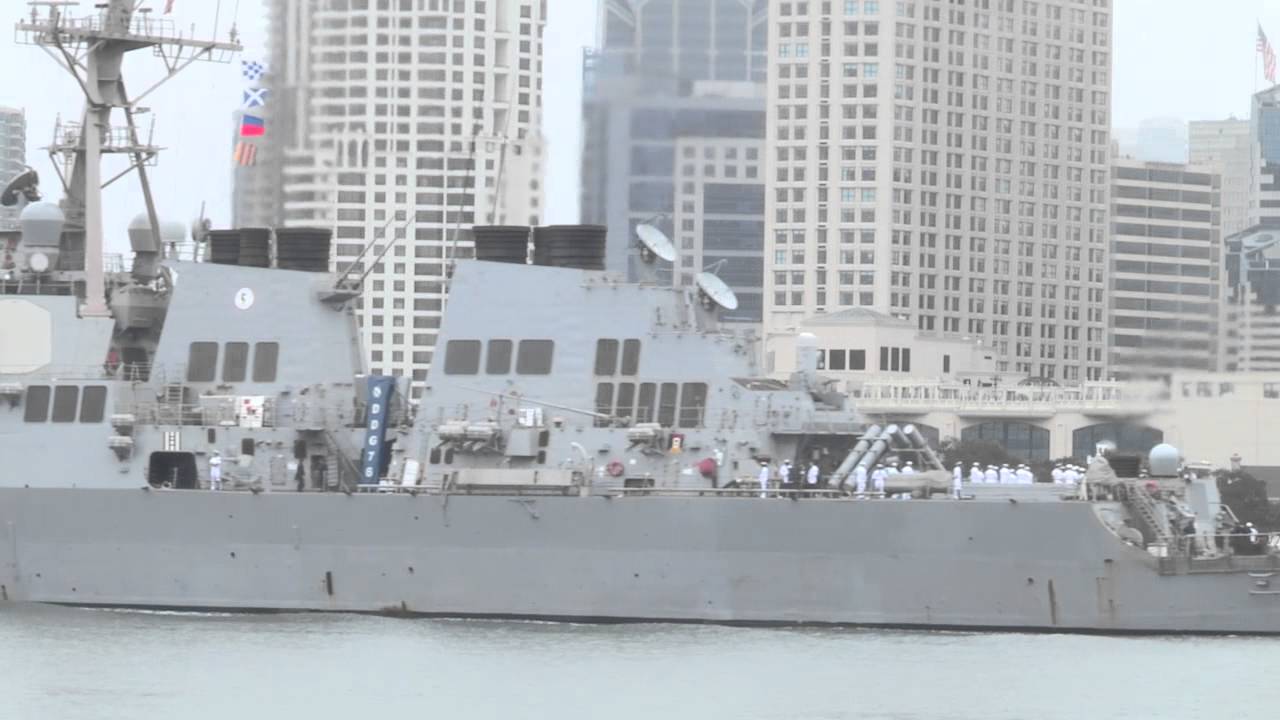 USS Higgins Departs San Diego